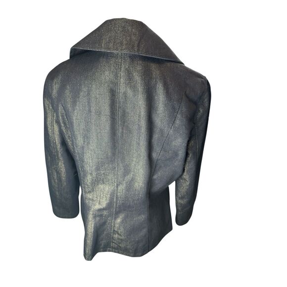 Polo Ralph Lauren Denim And Gold Jacket Women’s Large Blue Button Up Cotton - Picture 3 of 7